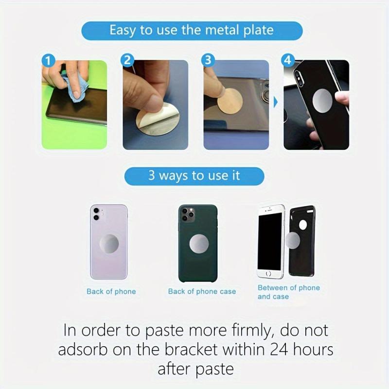 Car Mobile Phone Bracket Strong Magnetic Suction 360 Degree Rotating Holder