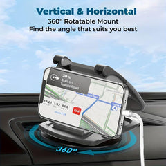 360 Rotation Car Phone Mount Dashboard Cradle For iPhone Galaxy