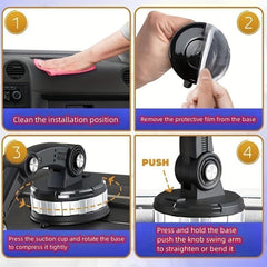 Big Sucker Center Console Car Phone Holder 360 Rotation