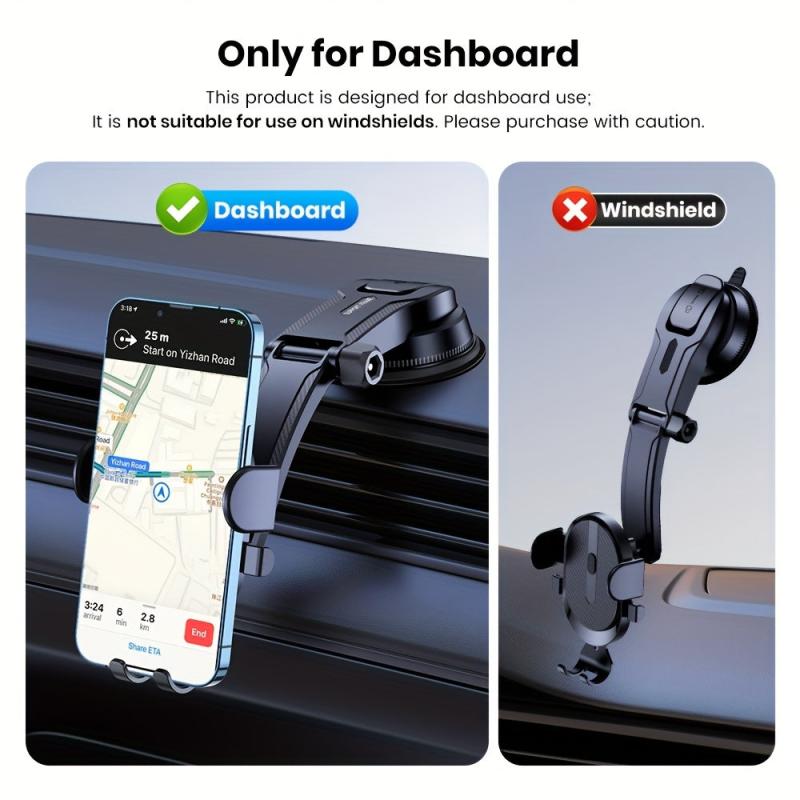 Car Phone Holder Mount Dashboard Handsfree Phone Stand Holder For iPhone Android