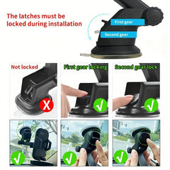 Car Suction Cup Navigation Bracket Telescopic Rod