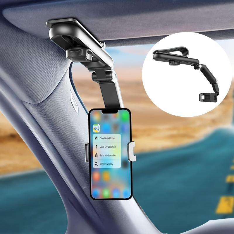 Car Clip Sun Visor Cell Phone Holder Universal Mount For IPhone XS GPS