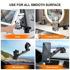 Car Phone Holder Safe Automatic Lock Anti Fall GPS Maps