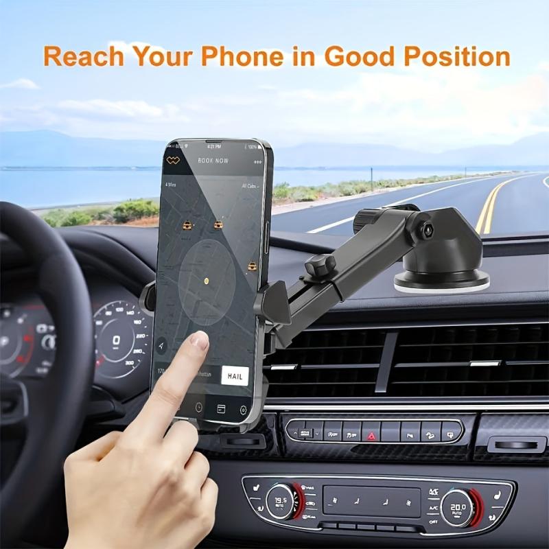 Car Phone Holder Safe Automatic Lock Anti Fall GPS Maps