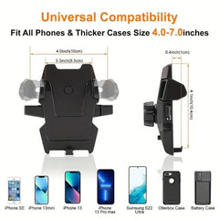 Car Phone Holder Safe Automatic Lock Anti Fall GPS Maps