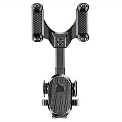 360 Rotatable Car Rearview Mirror Mobile Phone Holder