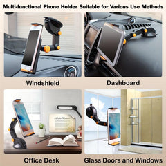 Phone&Tablet Holder Mount Suction Cup Hands-Free Car Cell Phone Holder
