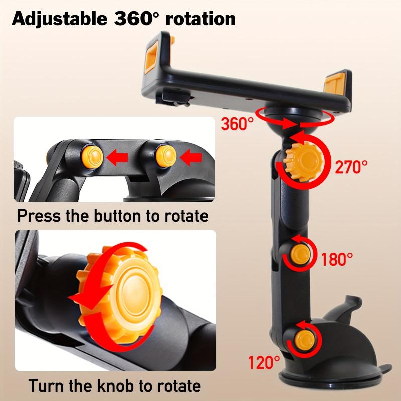 Phone&Tablet Holder Mount Suction Cup Hands-Free Car Cell Phone Holder