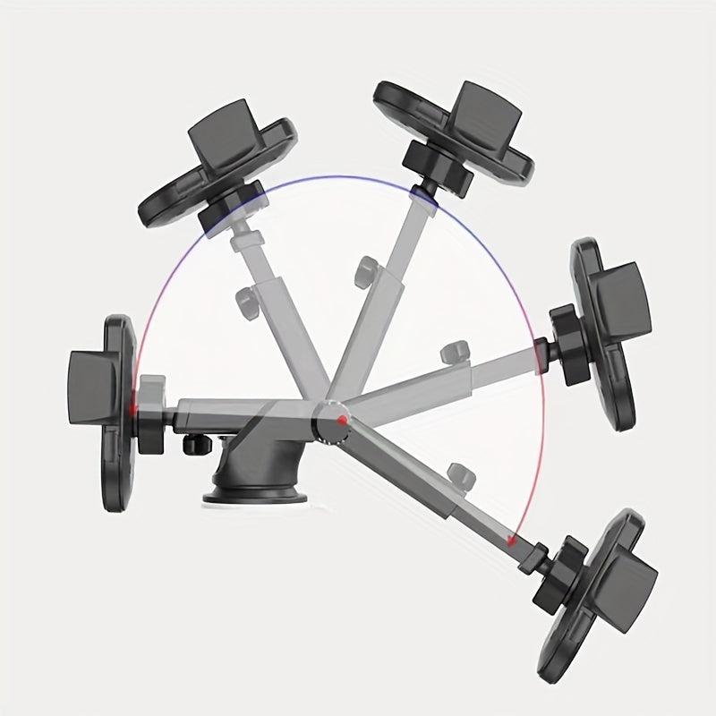 Car Mobile Phone Bracket Suction Cup Retractable Rotating