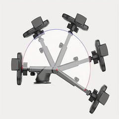 Car Mobile Phone Bracket Suction Cup Retractable Rotating