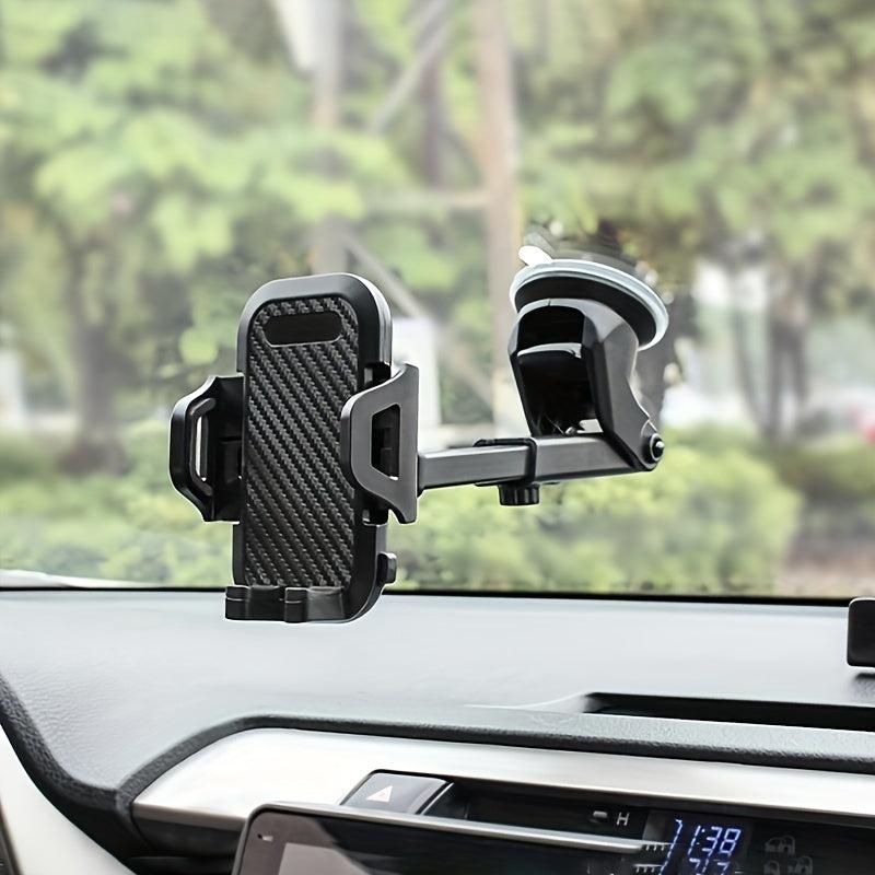 Car Mobile Phone Bracket Suction Cup Retractable Rotating