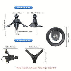 Magnetic Car Mount Phone Holder for iPhone 15 Pro Max Plus - Air Vent Clip