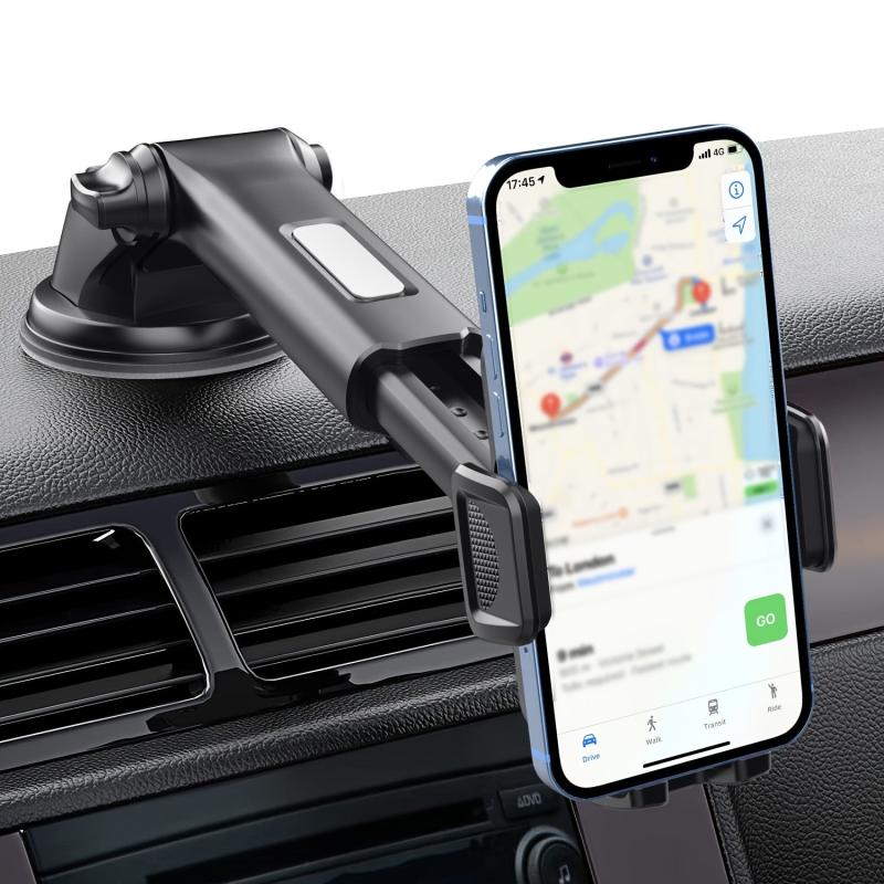 Car Phone Holder 2-in-1 Dashboard Windshield Hands-Free