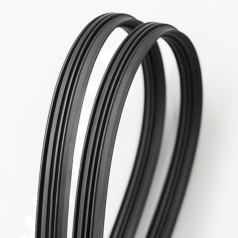 1pc Rubber Strip Wiper Iron Frame Bone Auto Driver Copilot Different Size