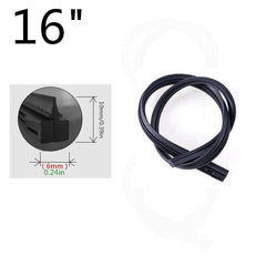 1pc Rubber Strip Wiper Iron Frame Bone Auto Driver Copilot Different Size