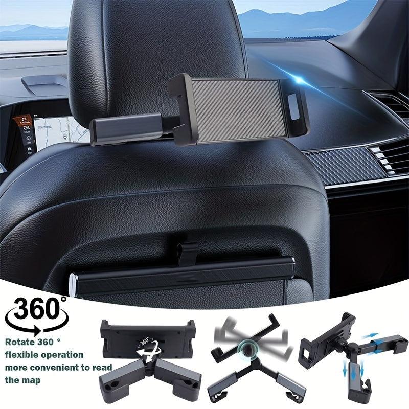 Car Back Seat Headrest Phone Holder Tablet Stand Rear Pillow Bracket