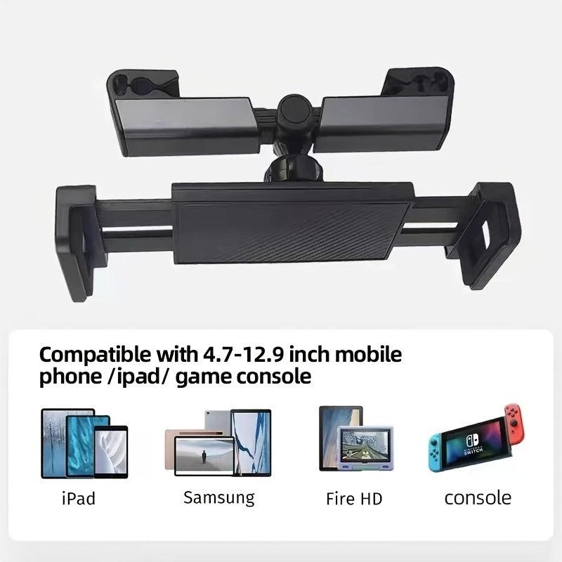 Car Back Seat Phone Mount 360 Rotation Stand for Smartphone 4.7-12.9 Inch iPad