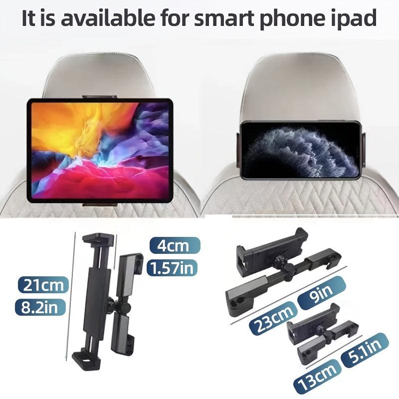 Car Back Seat Phone Mount 360 Rotation Stand for Smartphone 4.7-12.9 Inch iPad