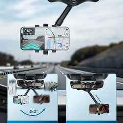 Car Phone Holder 360 Rotatable Rear View Mirror Mount Gift Birthday