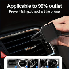 Car Mobile Phone Holder Retractable Long Rod Air Outlet Mount