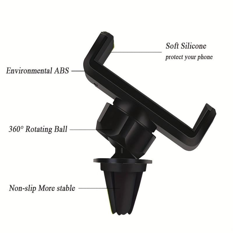 Car Mobile Phone Holder Retractable Long Rod Air Outlet Mount