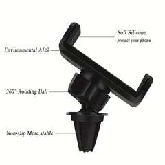 Car Mobile Phone Holder Retractable Long Rod Air Outlet Mount
