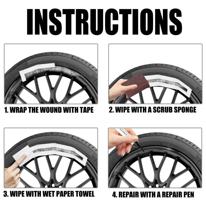 Wheel Scratch Repair Pen Car Paint Scratch Removal