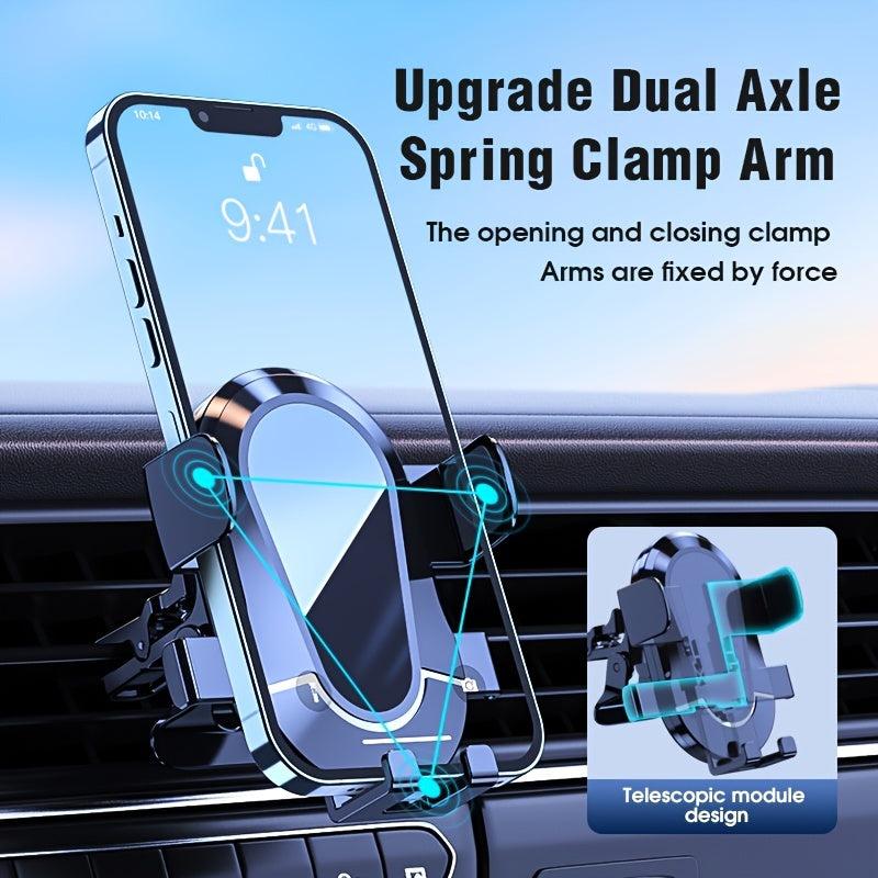 Car Vent Phone Mount Metal Hook Auto Lock