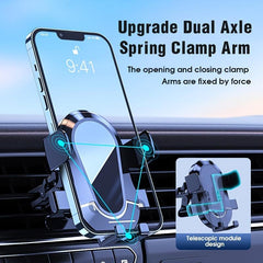 Car Vent Phone Mount Metal Hook Auto Lock