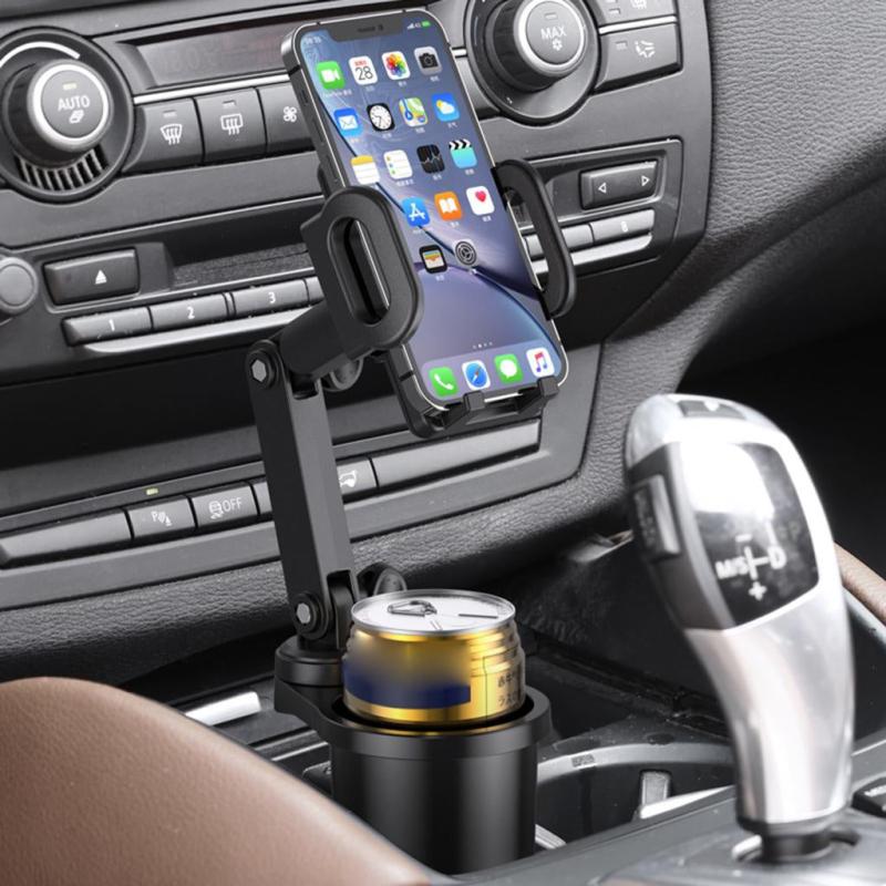 Universal Car Mount Phone Holder 2 in 1 Stand & Bottle Cradle