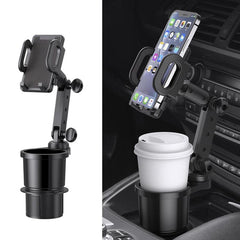 Universal Car Mount Phone Holder 2 in 1 Stand & Bottle Cradle