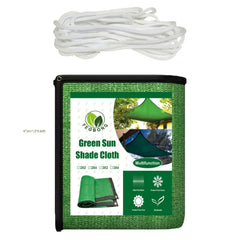 Green Sun Shade Cloth for Balconies, Courtyards, RV Camping