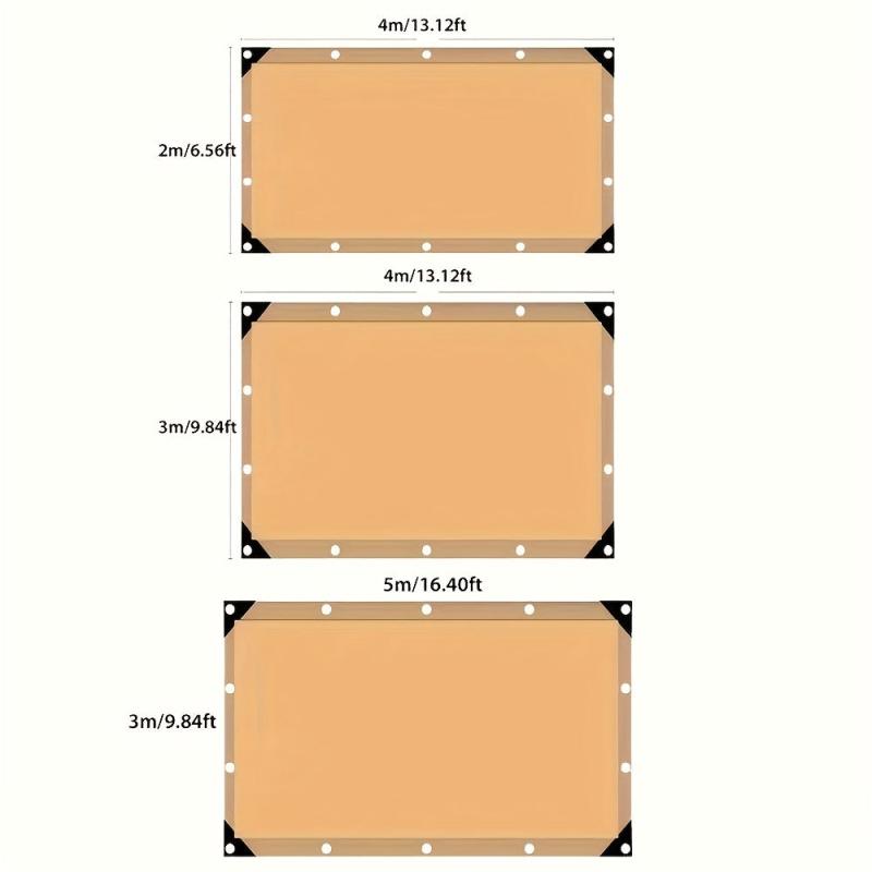 Green Sun Shade Cloth for Balconies, Courtyards, RV Camping