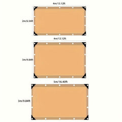 Green Sun Shade Cloth for Balconies, Courtyards, RV Camping