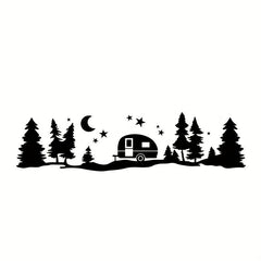 Trees Forest Vinyl Body Decal Sticker for SUV RV Van Caravan Off Road Car Decor