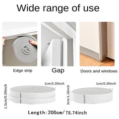 RV Door Window Sealing Strips Sound Proof Foam Tape