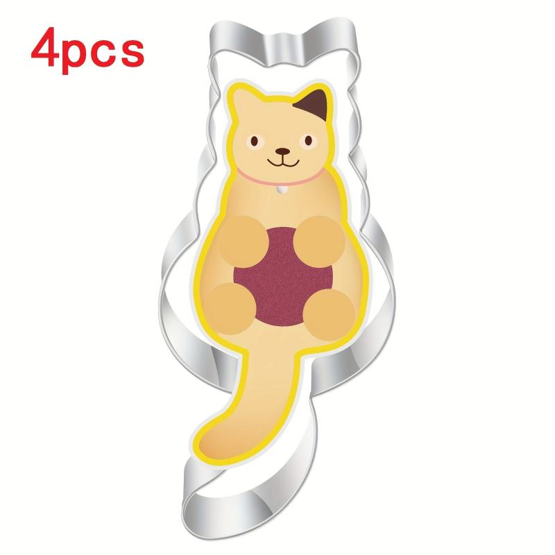 Cat Shaped Aluminium Baking Mould for Cookies & Cakes
