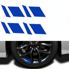 4pcs Reflective RV Wheel Rim Vinyl Decal Sticker Auto Accessories