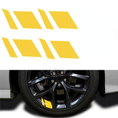 4pcs Reflective RV Wheel Rim Vinyl Decal Sticker Auto Accessories