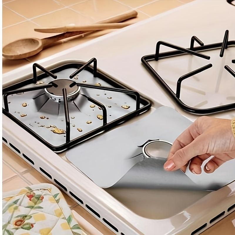 6pcs Gas Range Stovetop Burner Protector Pad Liner Cover 0.15mm Extra Thick