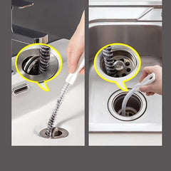 Flexible Kitchen Sink Hair Cleaner for Sewer Anti-Clog Cleaning