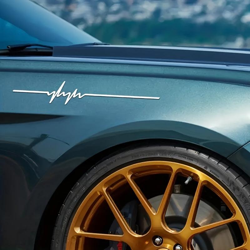 High Geometry Line Decals for Cars SUVs Laptops Walls