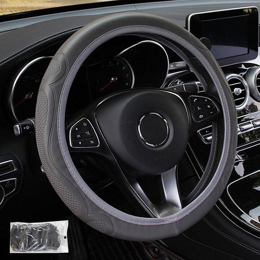 Universal Auto Car Steering Wheel Cover Leather Breathable Anti slip