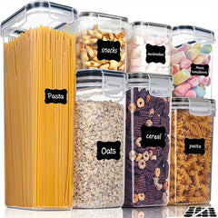 7pcs Airtight Food Storage Containers BPA-Free Canisters For Spaghetti Dry Food