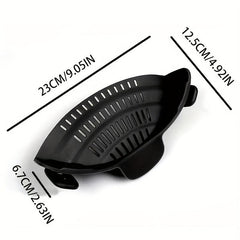 Adjustable Silicone Pot Strainer & Pasta Strainer Kitchen Gadget