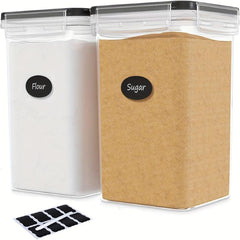2pcs Large Food Storage Containers with Lids 5 2L BPA PP Material Plastic Airtig