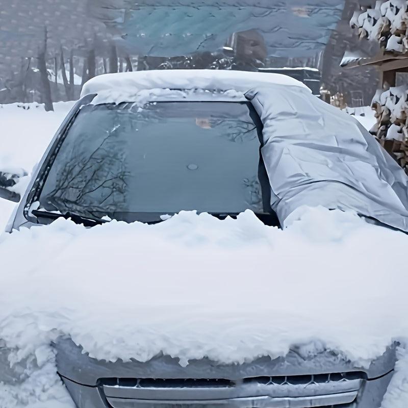Winter Car Snow Cover Foldable Car Windshield Cover Sunshade Snow Cover