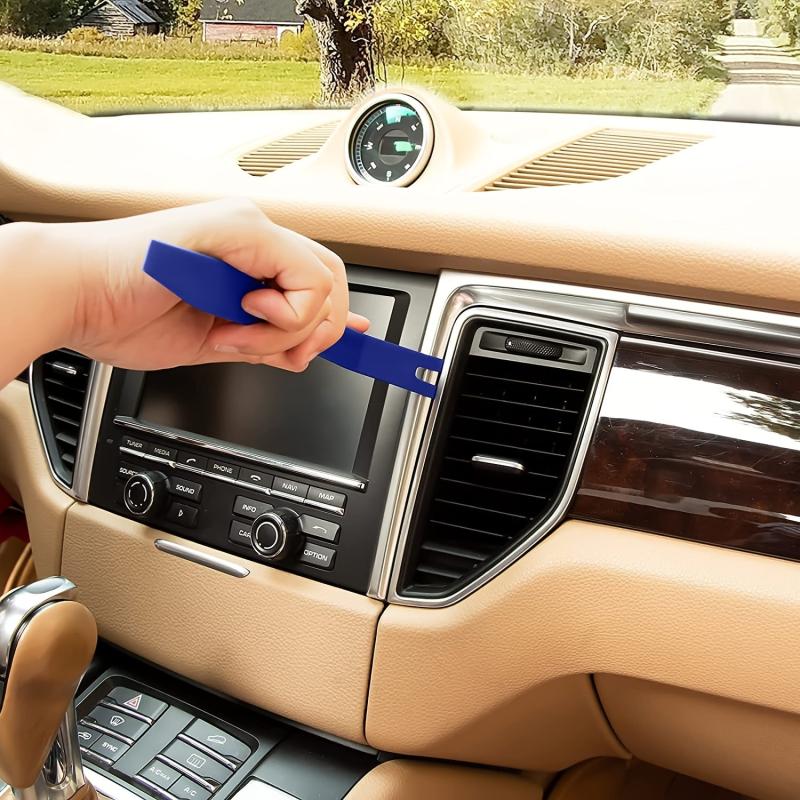 Car Trim Removal Tool Set Plastic Pry Kit Fasteners Clips Rivets