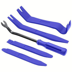 Car Trim Removal Tool Set Plastic Pry Kit Fasteners Clips Rivets