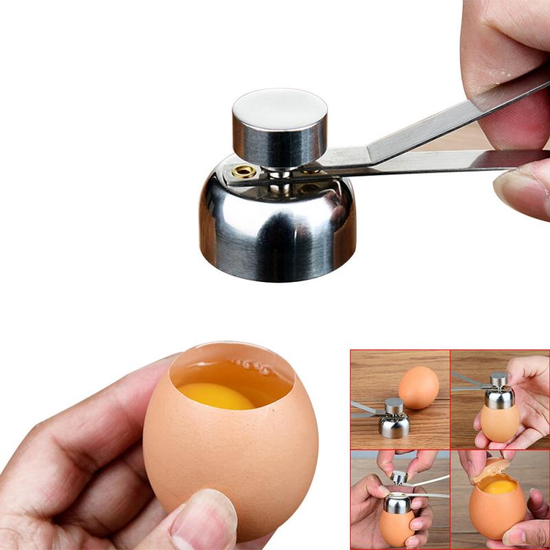 Stainless Steel Egg Opener Kitchen Metal Egg Opener